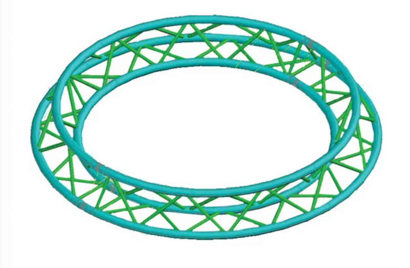 Global Truss F33-TR-C1.5-180 - Cercle de ferme pour système de ferme triangulaire F33 (4,92')