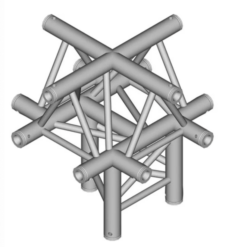 Global Truss F33-TR-4101U - Apex de jonction transversale triangulaire à 5 voies de 1,64' pour ferme triangulaire F33