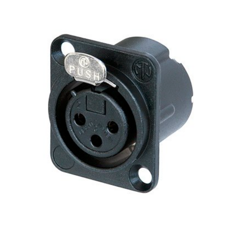 Neutrik NC3FD-LX-BAG 3 Pin Female XLR D-Type Mount