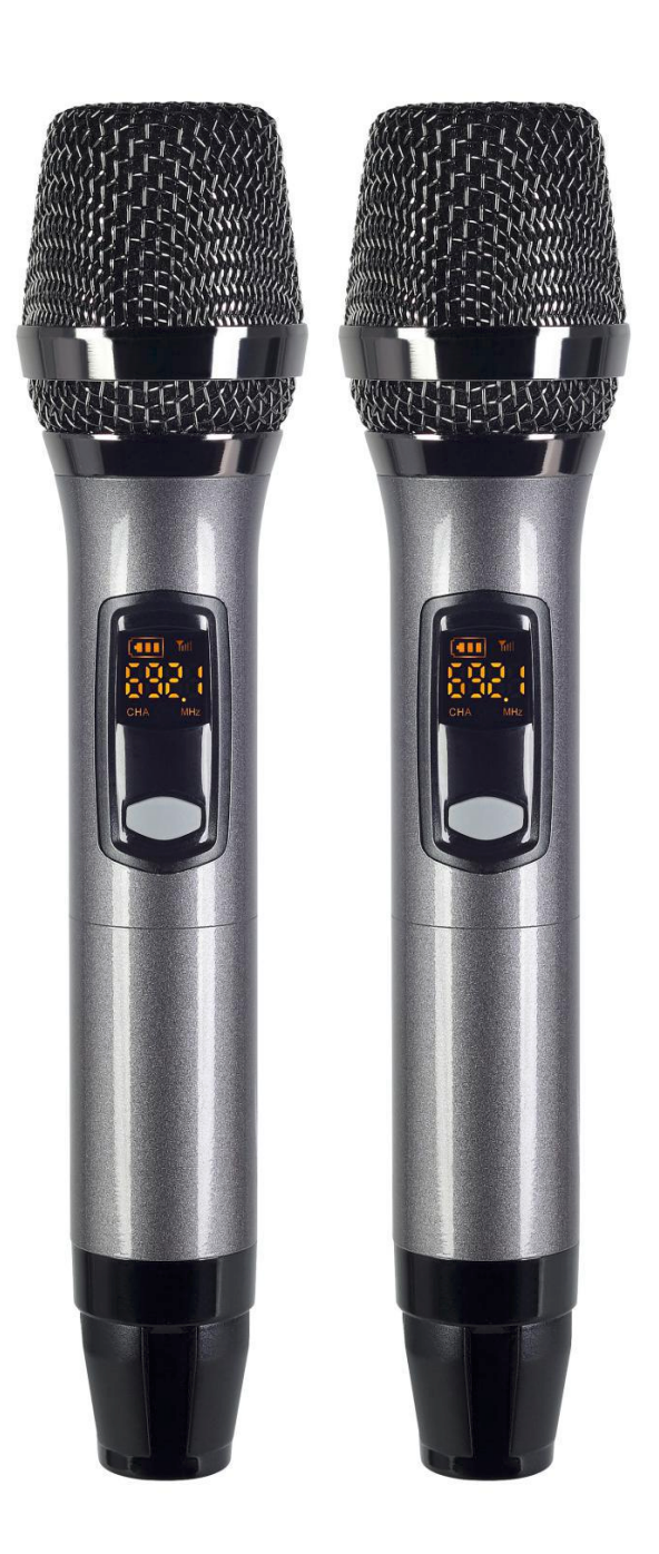 Music 8 M8-BT22 Double Wireless Microphone Karaoke BT Wireless w/ Echo
