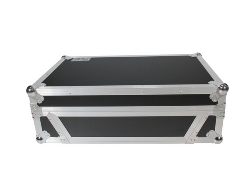 ProX XS-PRIME4 W2U Flight Case avec 2 RU Rackspace et roues pour Denon DJ Prime 4 (noir et argent)