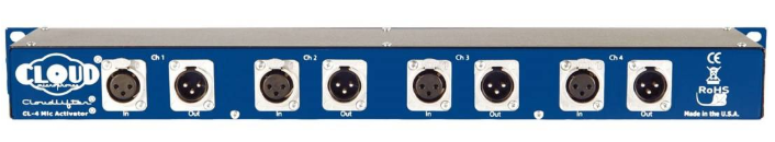 Cloud Microphones CL-4 4-Channel Rack Mounted Mic Activator - Red One Music
