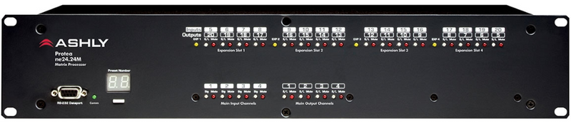 Ashly NE24.24M 8x8 Audio Matrix Processor