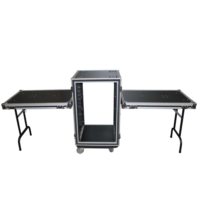 ProX T-14RSPWDST 14U Space Shockproof Amp Rack ATA Flight Case 20" Depth