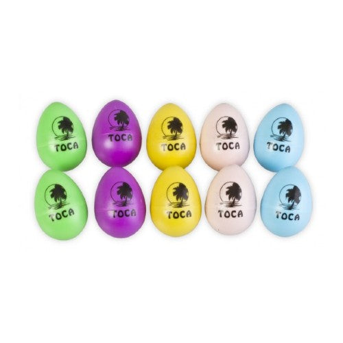 Toca T-2106 Rainbow Egg Shakers - 10 Pack