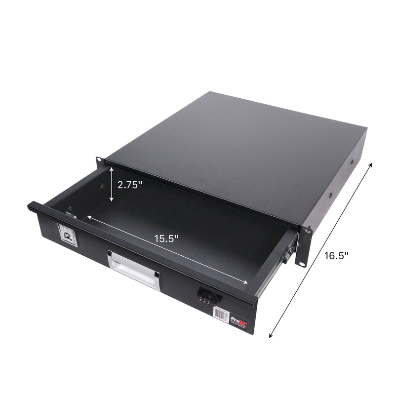 Prox T-2rd-18 MK3 2U SACK SPACE 18 "DRATER DE MONTRE DE Rack