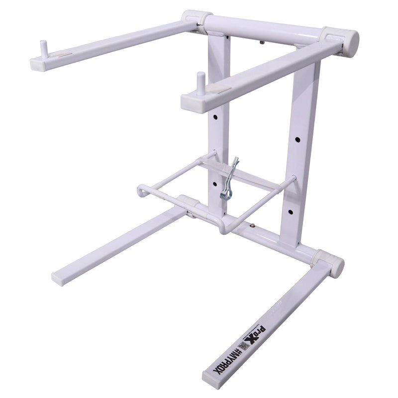 ProX T-LPS600WHITE XO DJ Foldable Laptop Stand with Carrying Bag (White)