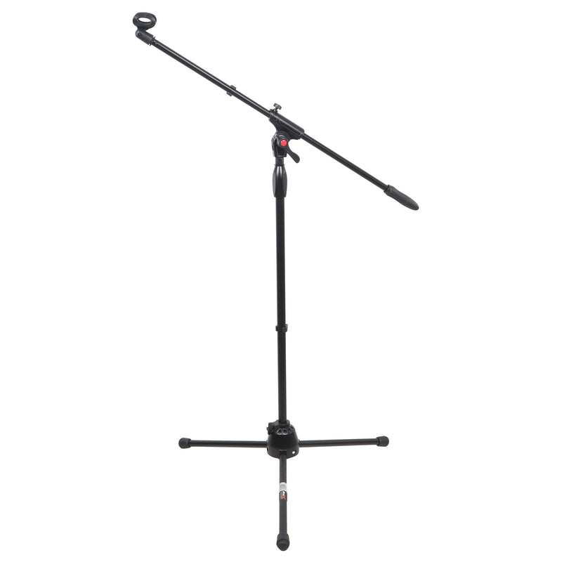 ProX T-MIC09 6 Ft Pro Tripod Microphone Concert Musician DJ Stand With Boom and Mic Clip