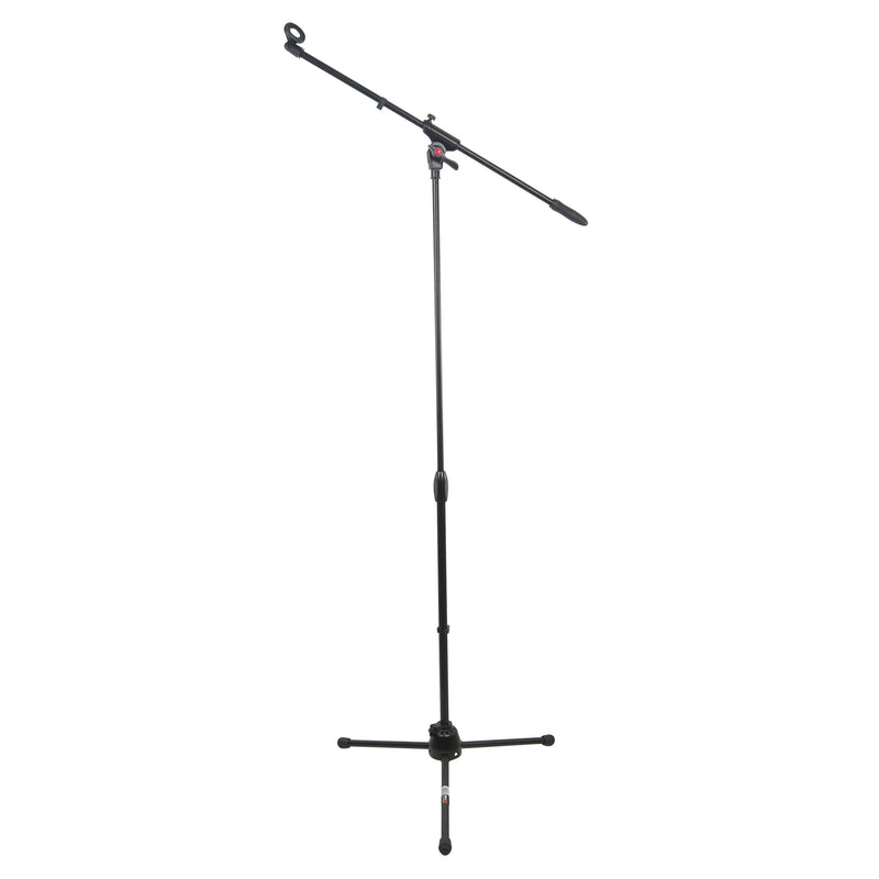 ProX T-MIC09 6 Ft Pro Tripod Microphone Concert Musician DJ Stand With Boom and Mic Clip