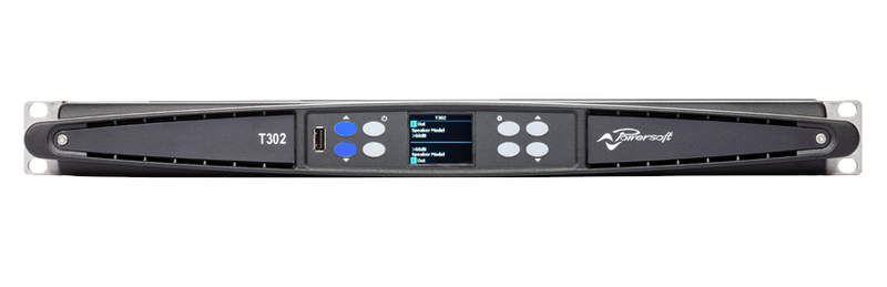 Powersoft T302 2-Channel High-Performance Amplifier Platform with DSP and Dante™ - Red One Music