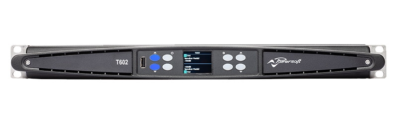 Powersoft T602 2-Channel High-Performance Amplifier Platform with DSP and Dante™ - Red One Music