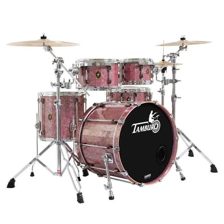 Tamburo TB OPERA520FR OPERA Series Pack de 5 fûts en bois avec caisse claire et grosse caisse 20" - Rouge fantaisie