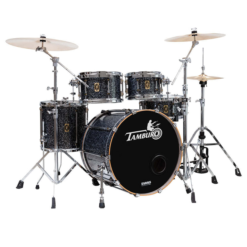 Tamburo TB UNIKA522BK UNIKA SÉRIE 5 pièces Pack de coquilles en bois avec caisse claire et tambour de 22 "- noir métallique