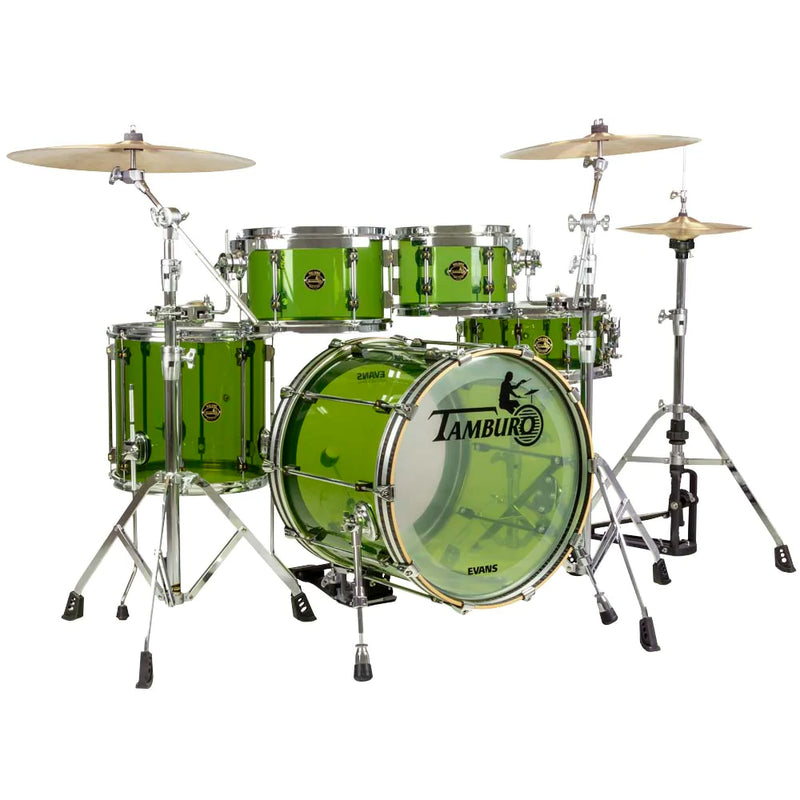 Tamburo TB VL520Gr Volume Series Série 5 pièces Socle sans couture-acrylique avec caisse claire et tambour basse de 20 "- vert