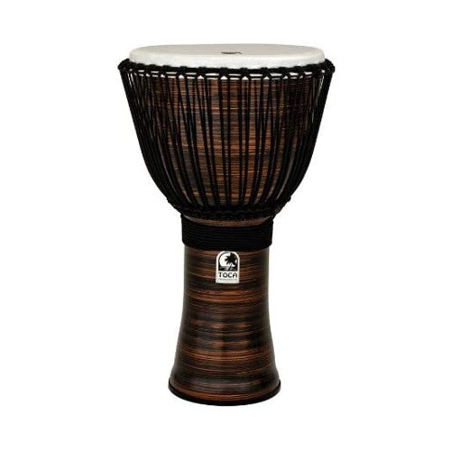 Toca TF2DJ-14SCB Freestyle II Rope Tuned 14" Djembe with Bag - Spun Copper