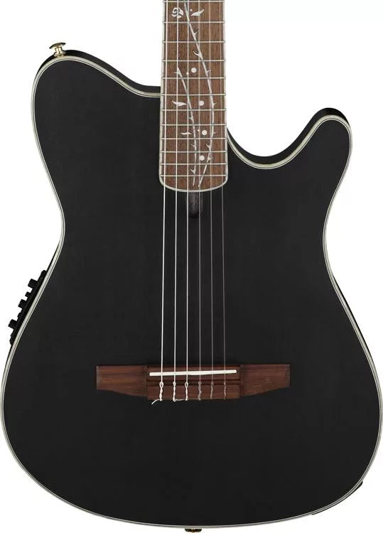 Ibanez TOD10NTKF Tim Henson Signature Nylon Acoustic-Electric Guitar (Black)