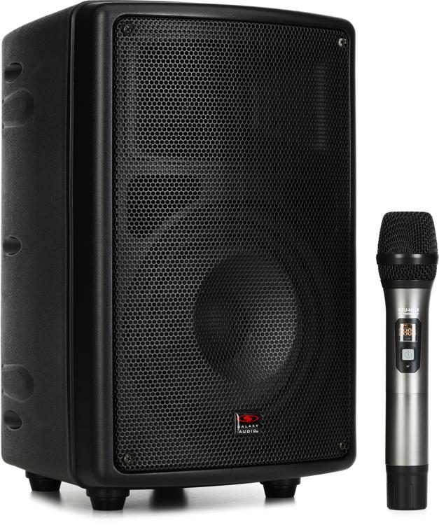 Galaxy Audio TQ8-2R Traveler Quest 8 Système PA sans fil portable tout-en-un avec 2 récepteurs et 2 émetteurs