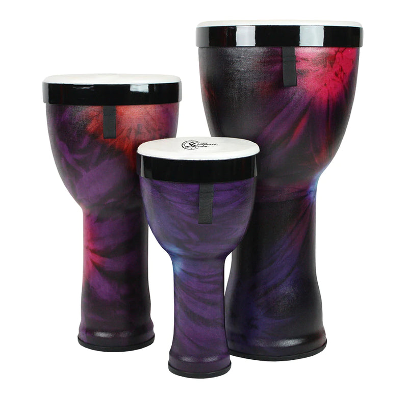 Toca TSSND-3PCWP-FT Sympatico™ Nesting Djembes Tunable Heads Set Of 3 (Woodstock Purple)