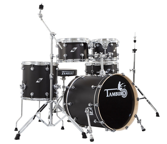 Tamburo TB FORMULA18SBK Formula Series 5-Piece Drum Set (Black Satin)