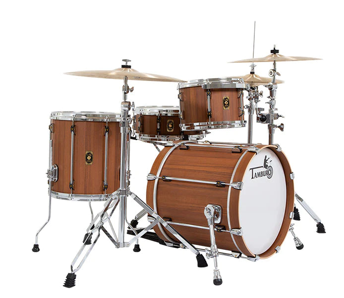 Tamburo TB OPERA418NS OPERA Series Pack de 4 fûts en bois avec caisse claire et grosse caisse 18" - Noyer