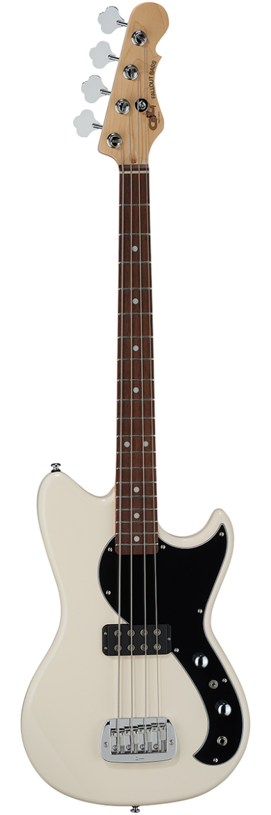 G&L Tribute Series FALLOUT 30" Basse électrique à diapason court - Blanc olympique