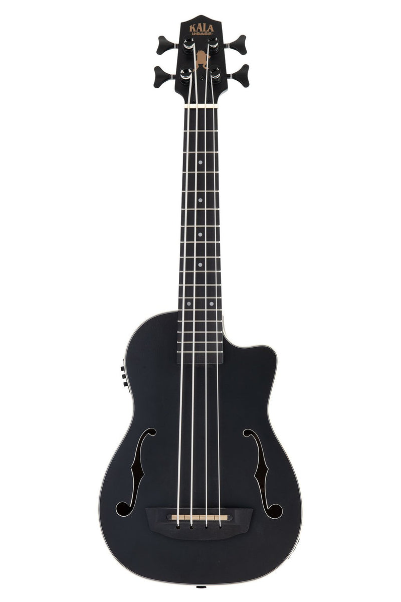 Kala UBASS-JYMN-BK-FS Acajou Frettes Journeyman U-Bass w/Housse - Noir Mat