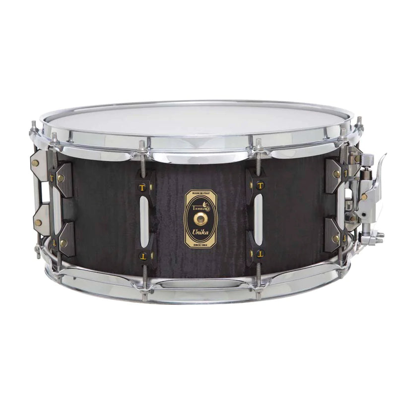 Tamburo TB UKSD1455FN UNIKA Series Wood Snare Drum (Flamed Black) - 14" x 5.5"