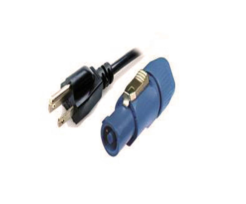 ProX XC-PWCE14-06 14 AWG High Performance Power Cord NEMA 5-15 Edison to PowerCon Blue Male - 6ft