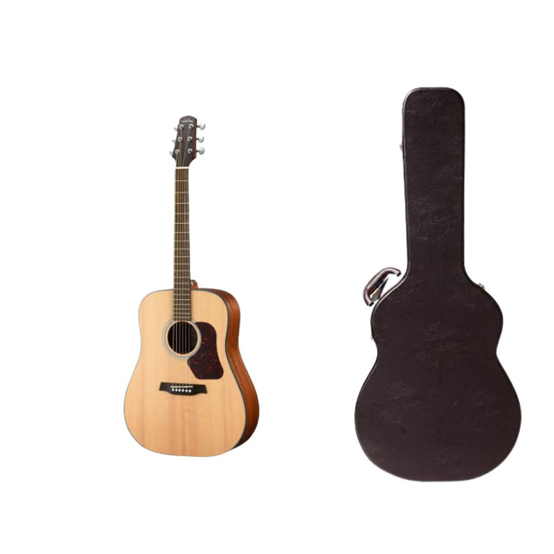 Walden Guitars NATURA 500 - Guitare acoustique Dreadnought - Table en épicéa de Sitka massif avec étui gratuit
