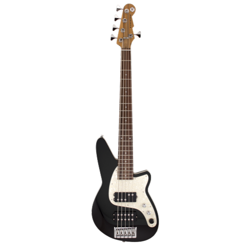 Reverend MERCALLI 5 Guitare basse électrique - Noir minuit