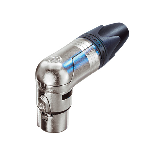 Neutrik NC3FRX 3 Pole Right Angle Female Cable Connector - Red One Music