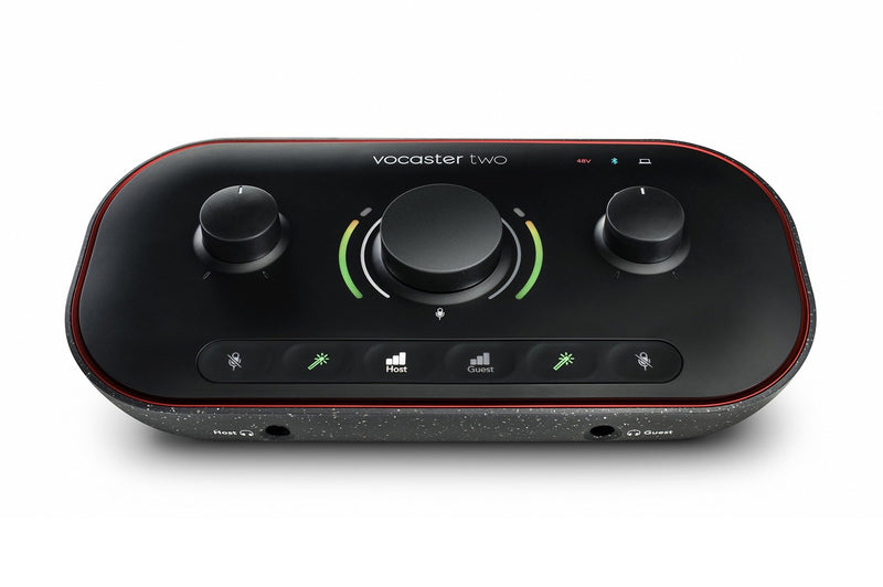 Focusrite VOCASTER-TWO Podcast Audio Interface w/USB-C (2-in / 2-out)
