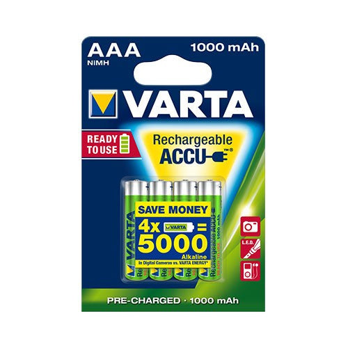 Adam Hall Varta Rechargeable Battery - AAA Micro - 1000 mAh