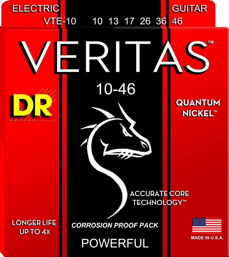 DR Handmade Strings VTE-10 Veritas Electric Guitar String - Medium (10-46)