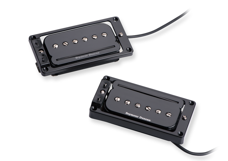 Seymour Duncan 11303-03-B1 P-Rails with Arched Triple Shot Set Black