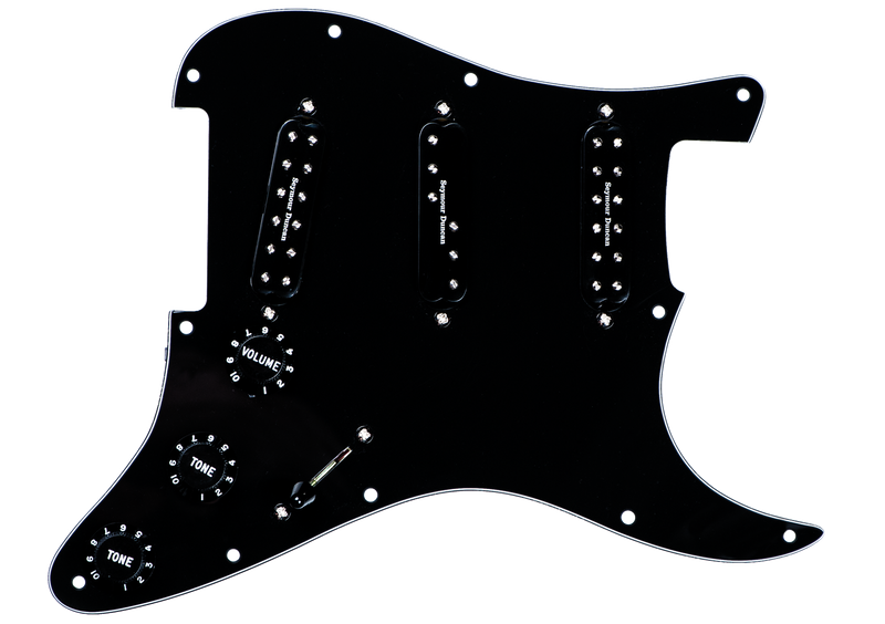 Seymour Duncan 11550-03-B Everything Axe Pickguard Assembly Black