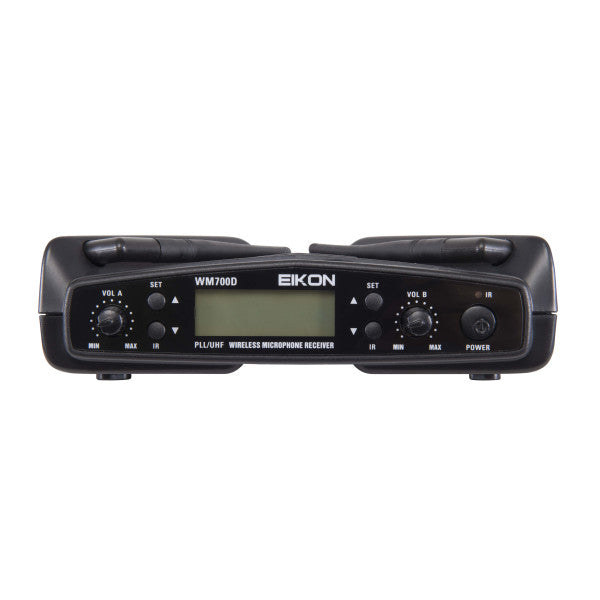 Eikon WM700DKITA Dual-Channel PLL UHF Wireless Handheld/Belt-Pack Microphone System