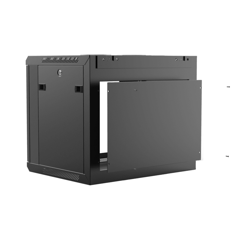 Caymon WPR409R/B 19" Wall Mount Rack For 9 Units With Removable Back (Black)