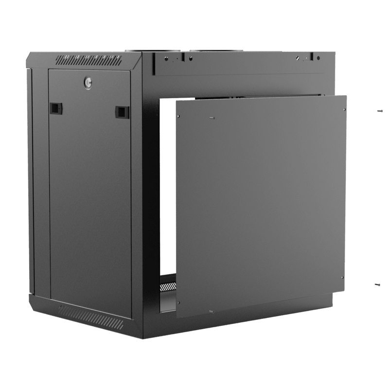 Caymon WPR412R/B 19" Wall Mount Rack For 12 Units With Removable Back (Black)
