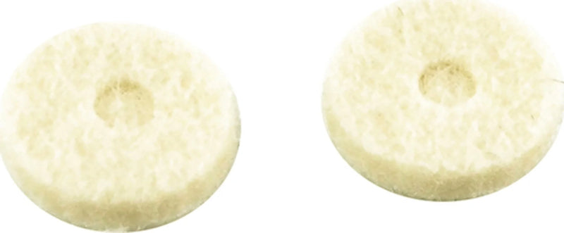 WD Music FELT-W Coussin en feutre avec boutons à sangle - Blanc 