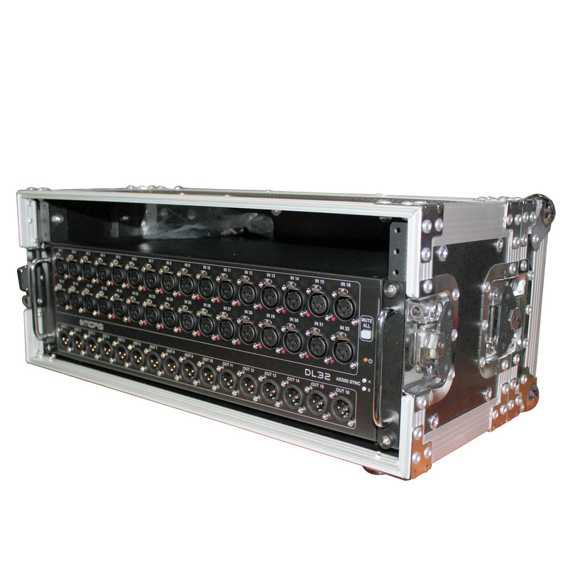 ProX X-4U7D 4U Deluxe Effect Rack 7" de profondeur rail à rail avec poignée