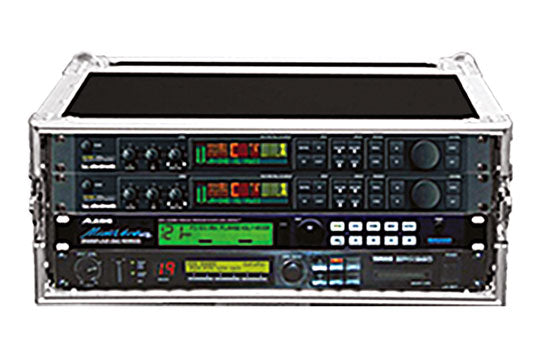 ProX X-4UE 4U Deluxe Effect Rack 14" de profondeur rail à rail avec poignées