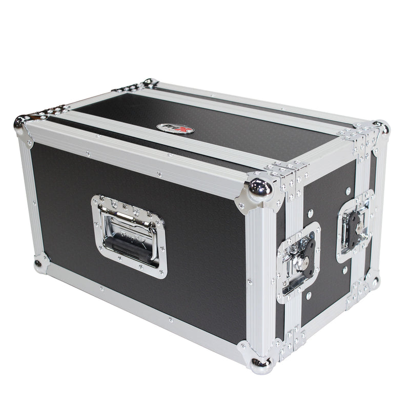 ProX X-6U7D 6U Deluxe Effects Rack 7 In Deep Rail to Rail