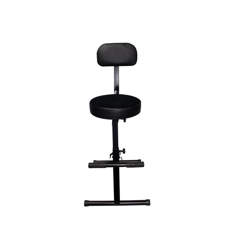 ProX X-GIGCHAIRMK2 Operators Gig Chair - Portable Adjustable - Padded Foam Velvet Covered 13" Seat