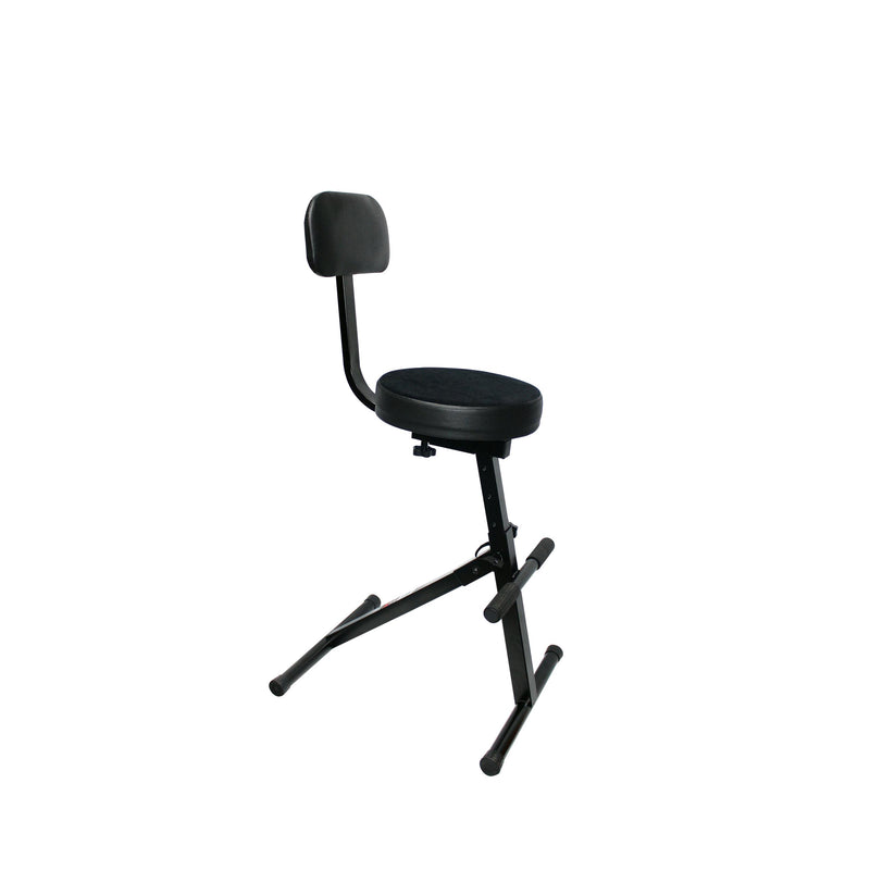 ProX X-GIGCHAIRMK2 Operators Gig Chair - Portable Adjustable - Padded Foam Velvet Covered 13" Seat