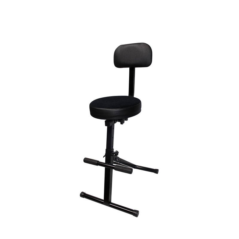 ProX X-GIGCHAIRMK2 Operators Gig Chair - Portable Adjustable - Padded Foam Velvet Covered 13" Seat