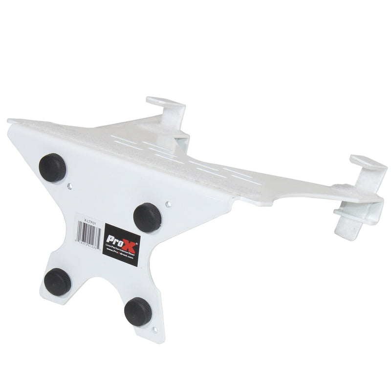 ProX X-LTF01WH Laptop Shelf Monitor VESA Arm bracket Mount fits on Speaker Stand (White)