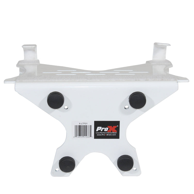 ProX X-LTF01WH Laptop Shelf Monitor VESA Arm bracket Mount fits on Speaker Stand (White)