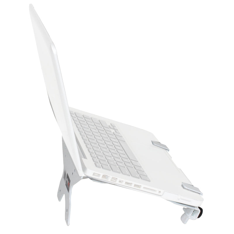 ProX X-LTF01WH Laptop Shelf Monitor VESA Arm bracket Mount fits on Speaker Stand (White)