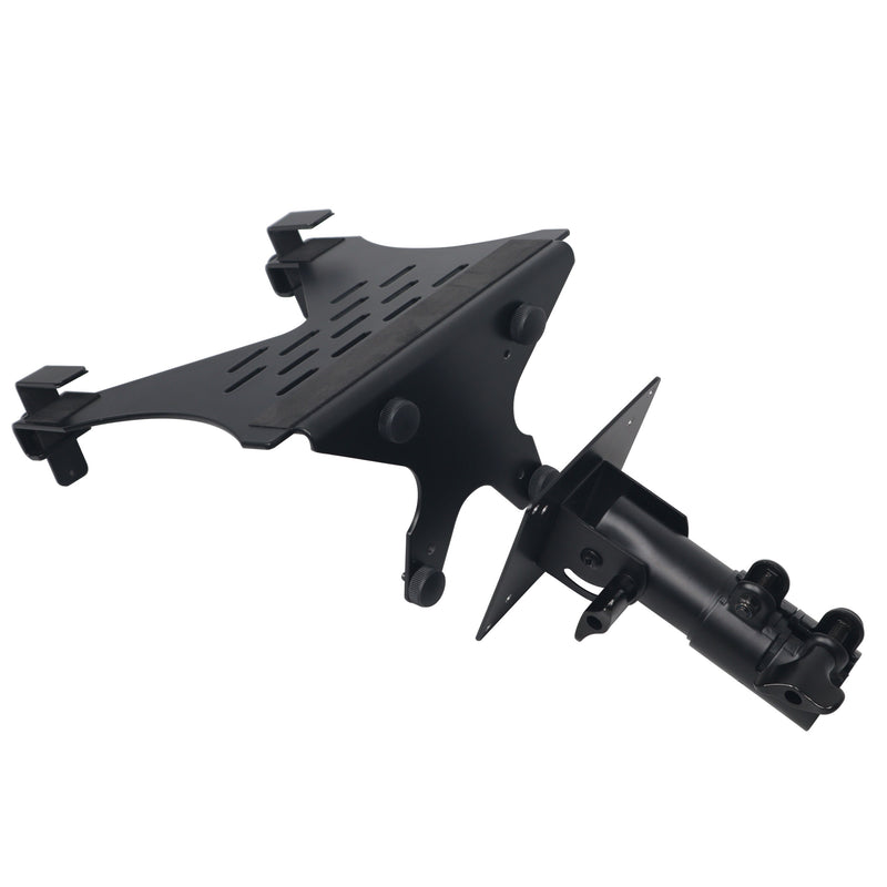 ProX X-LTF01BK Laptop Shelf Monitor VESA Arm bracket Mount fits on Speaker Stand (Black)